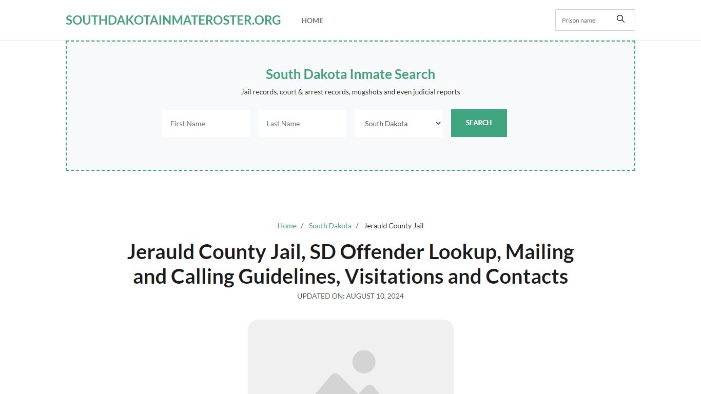 Jerauld County Jail, SD: Inmate Search Options, Visitations, Contacts